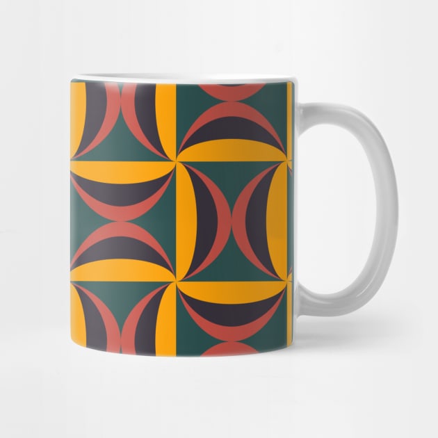 Colorful African abstract pattern by PaepaeEthnicDesign